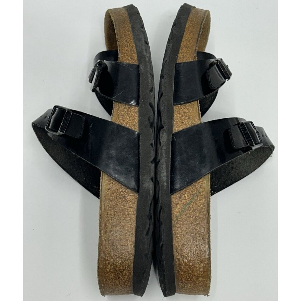 Birkenstock Nayari Toe Loop Sandals Women’s 36 US 5-5.5 Black Patent Leather - Picture 7 of 8